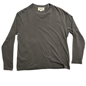Zadig & Voltaire- Ellon Co Destroy Studio Homme long Sleeve Tee in Carbone